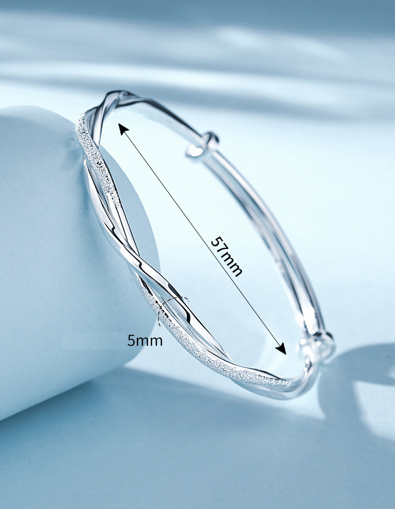 Charlotte | Elegante Armband van Gedraaid Zilver