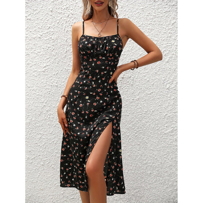 Yinthe | Lange Jurk met Polkadotprint