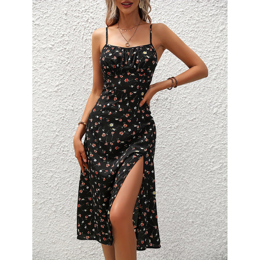 Yinthe | Lange Jurk met Polkadotprint