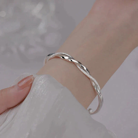 Charlotte | Elegante Armband van Gedraaid Zilver