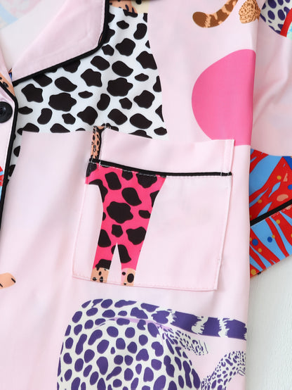 Isabella | Luchtige Dames Pyjama Set – Zomers & Vrolijk in KleurComfortabele Thuisoutfit