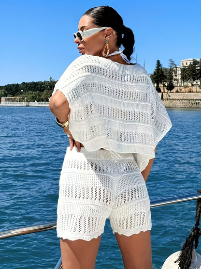 Abigail | Luchtige Gehaakte Set – De Perfecte Zomeroutfit voor Damest