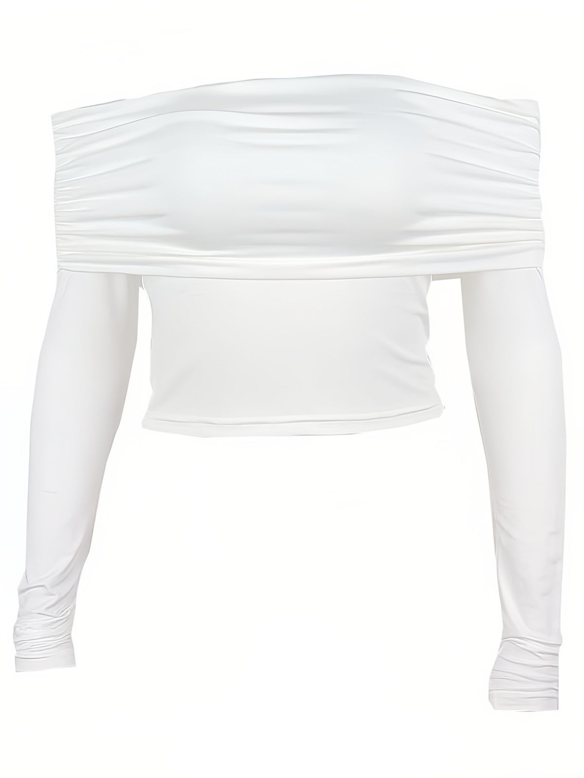 Elisa | Off shoulder crop top met lange mouwen