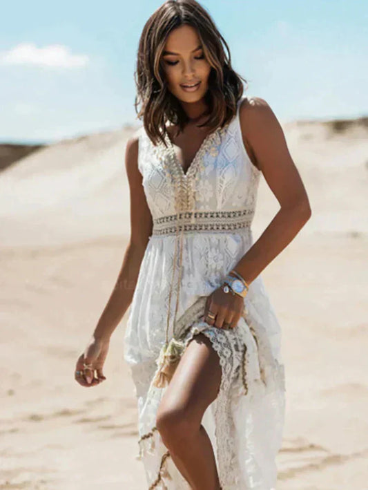 Elowynn | Luchtige Boho Kantjurk met Tijdloze Details