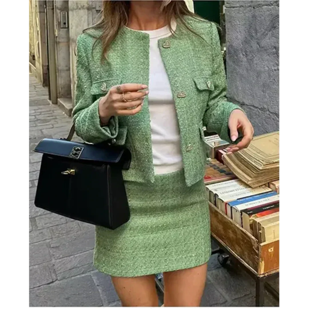 Nola | Blazer en Rok  - Tweedelige Zomerset