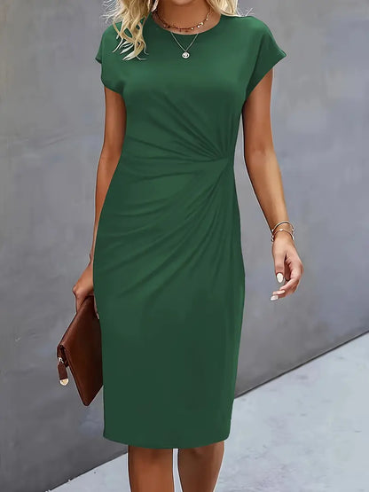 Katrien | Midi Jurk vol Elegantie en Zomerse Rust