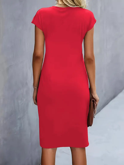 Katrien | Midi Jurk vol Elegantie en Zomerse Rust