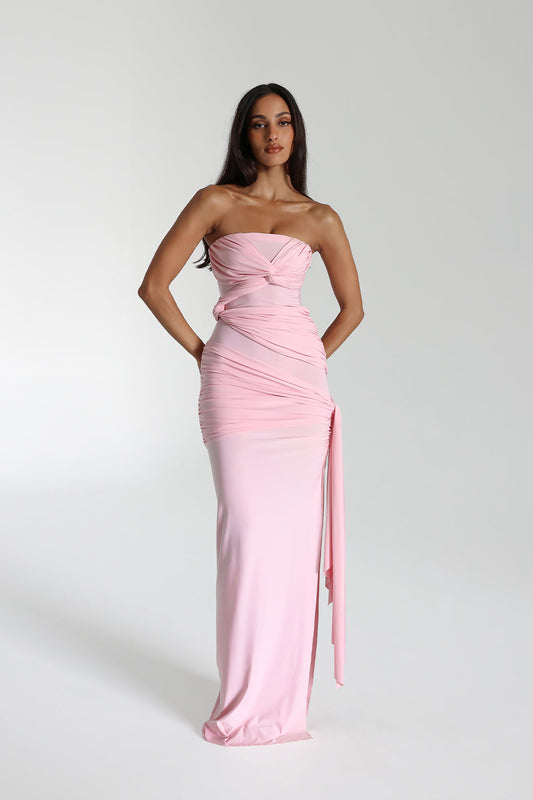 Serena | Strapless Maxi Jurk die Je Zomerlook Compleet Maakt