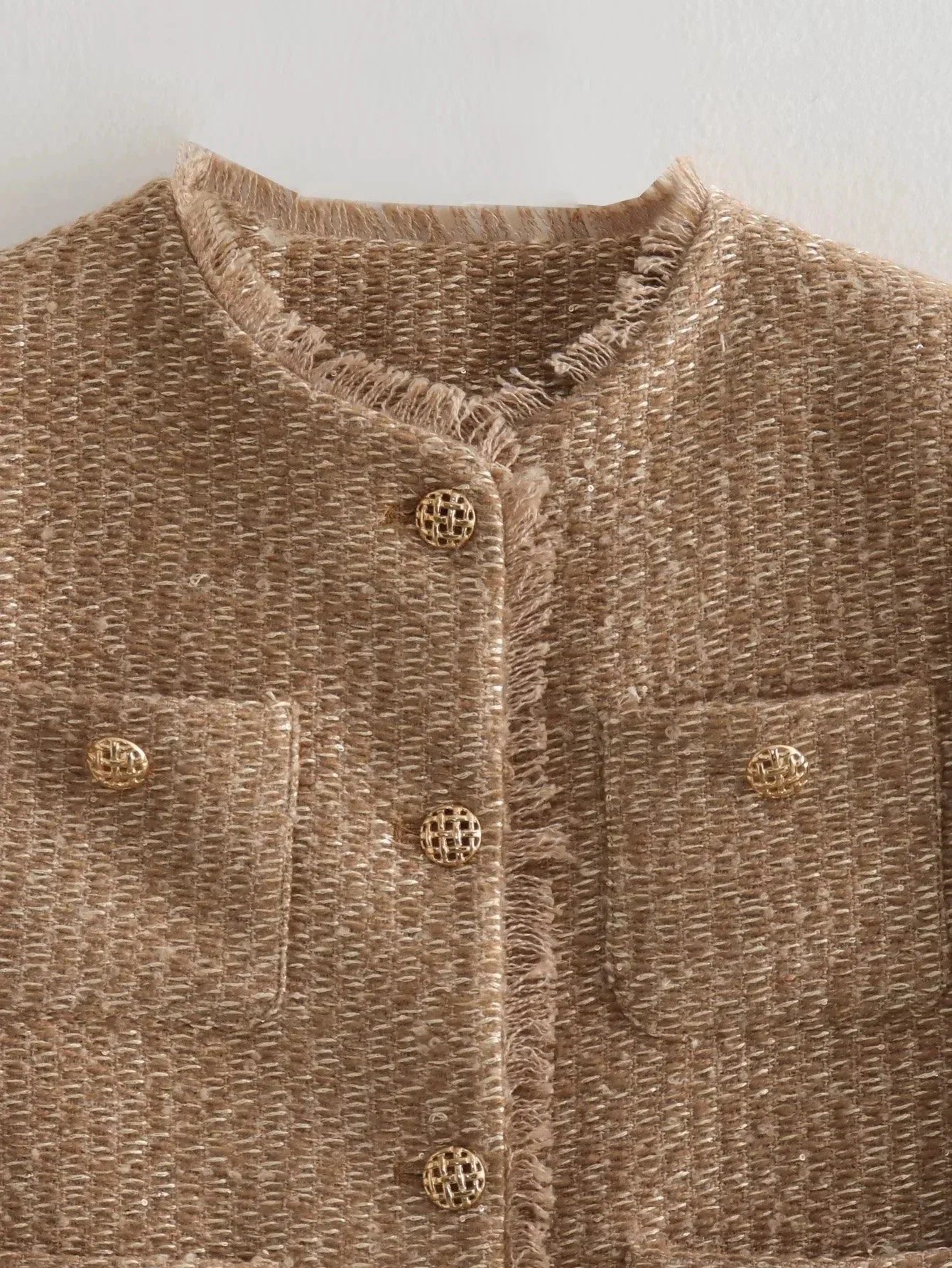 Fleur | Trendy Modieuze patroon bouclé jacket