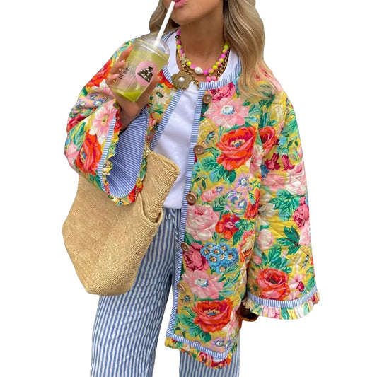 Fenna | Bloemenprint Lente jas
