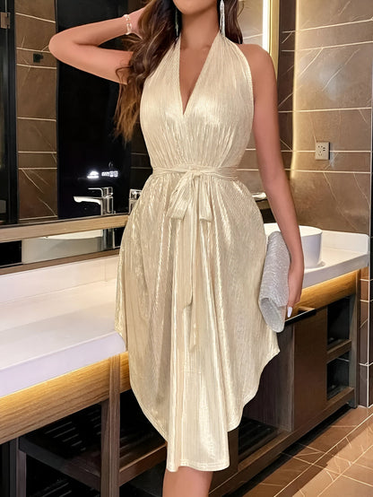 Clarinda | Blousejurk met V-hals voor Een Tijdloze en Vrouwelijke Look