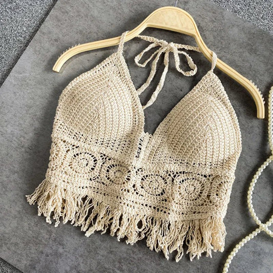 Soleil | Boho Gehaakte Bikini Top