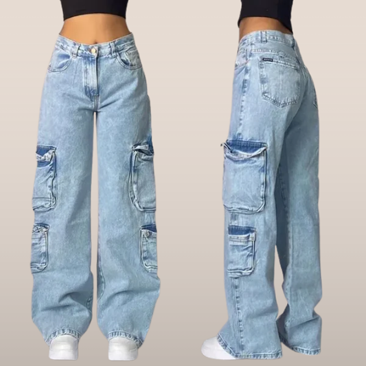 Nayla | Modieuze Cargo Jeans voor Vrije, Zomerse Dagen