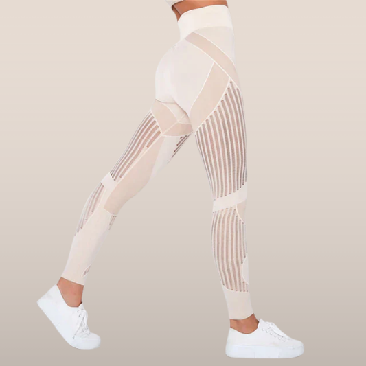 Sienna | Naadloze Sportlegging met Verfrissende Mesh Details