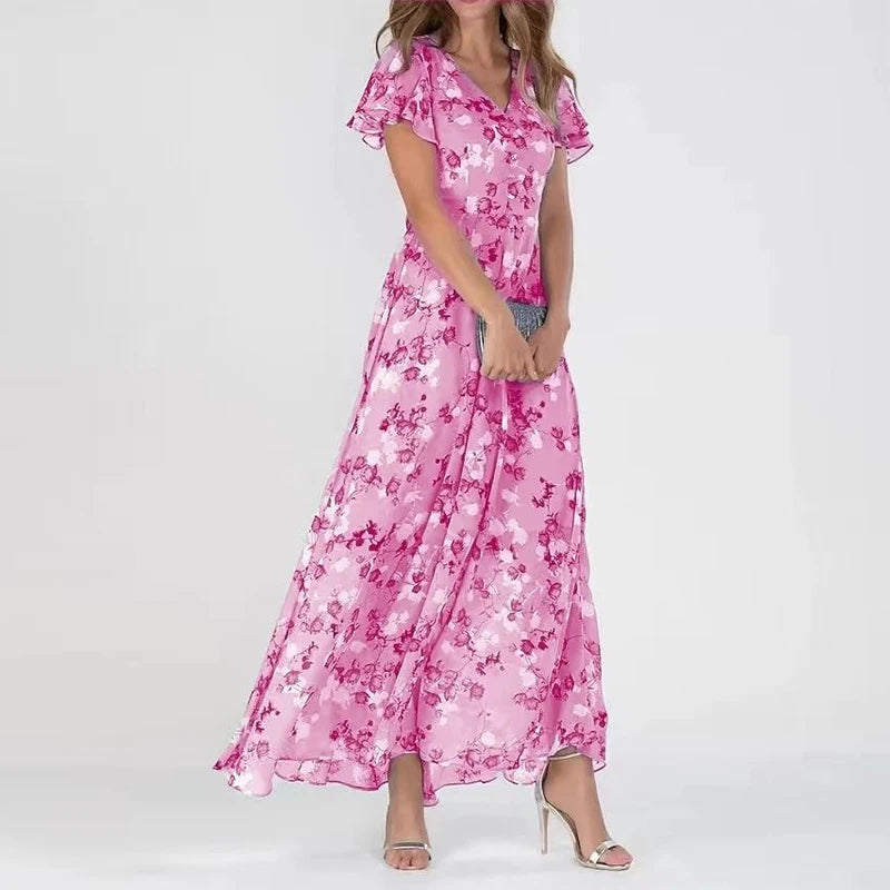 Nysha | Veelzijdige Zomerjurk met een Sprankelende Twist