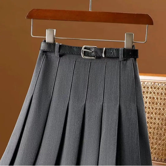 Otte | Stoere Geplooide Midi Rok voor Dames