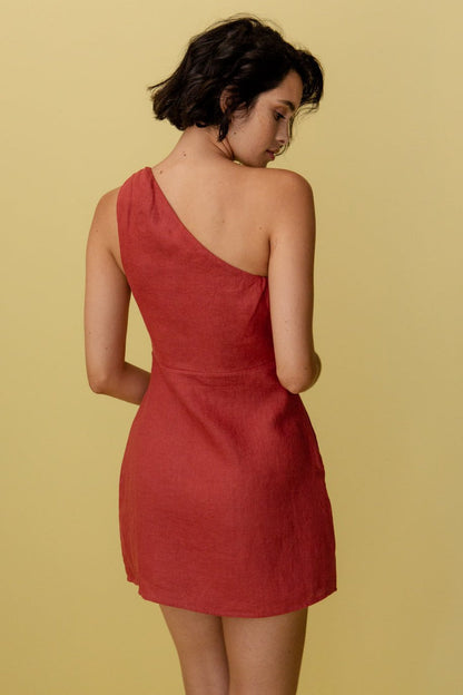 Selina | Maxi Jurk met Eén Schouderband voor Een Verfijnde Look