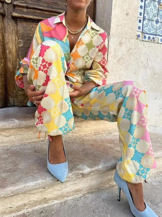 Fayola | Tropisch Tweedelig Setje en Jurk vol Zomerflair