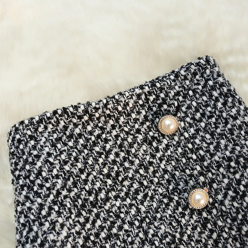 Kelln | Comfortabele Midi Rok met Gebreid Patroon